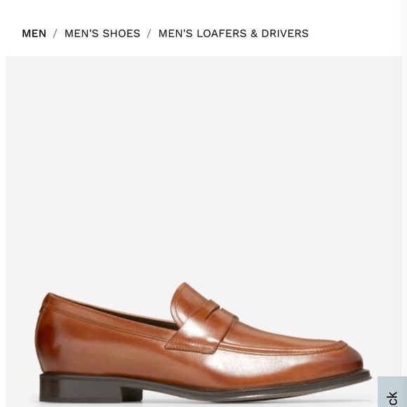 Cole Haan Brown Leather Loafers Sleek Slip-Ons